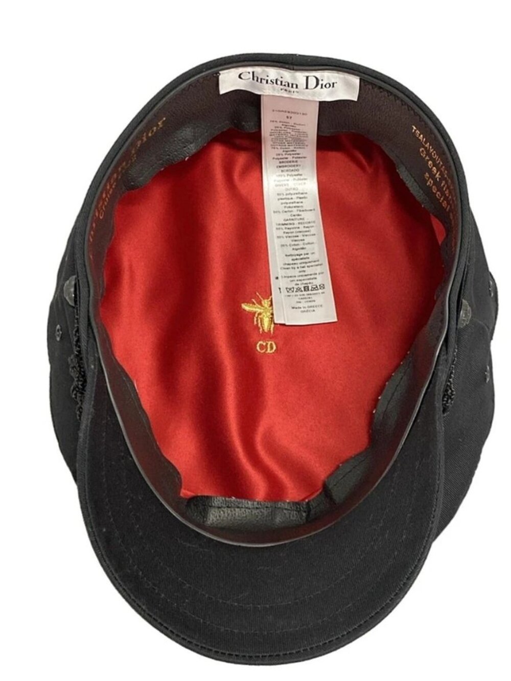 DIOR/ChristianDior - 21GRE920G130 Black Cotton Polyester Hat - Picture 4 of 8